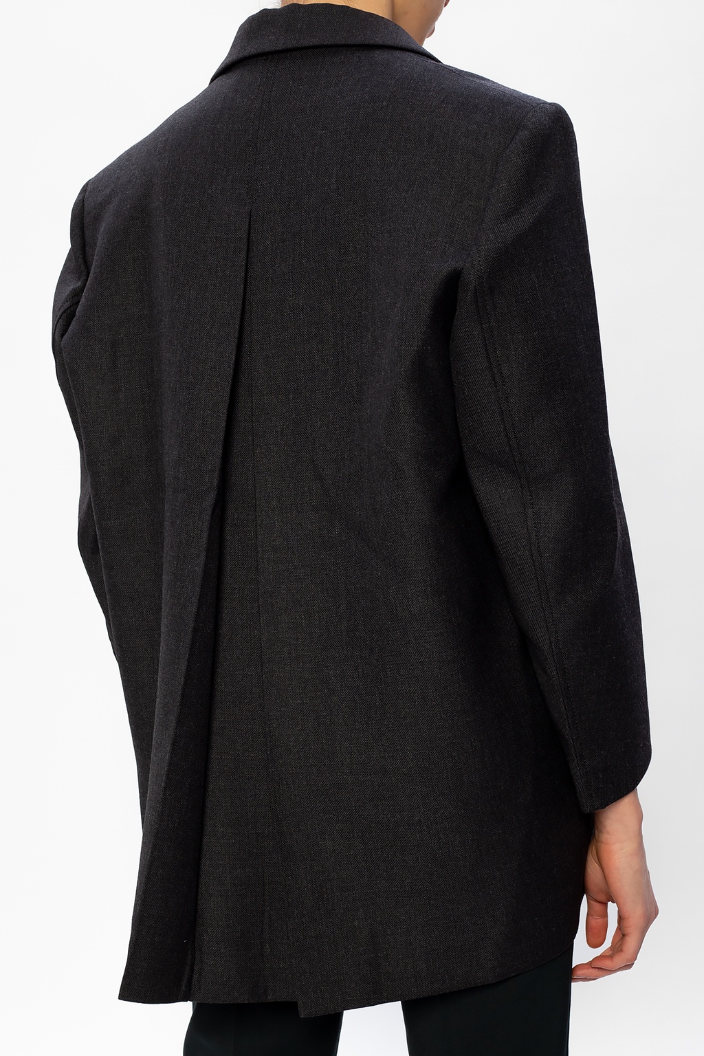 Ganni Wool-trimmed blazer